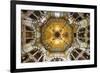 Aachen Cathedral Cupola and Barbarossa's Chandelier-G&M-Framed Photographic Print