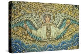Aachen Cathedral, Mosaic of Arch Angel, Aachen, Germany-Jim Engelbrecht-Stretched Canvas
