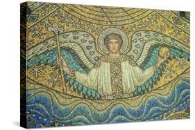 Aachen Cathedral, Mosaic of Arch Angel, Aachen, Germany-Jim Engelbrecht-Stretched Canvas