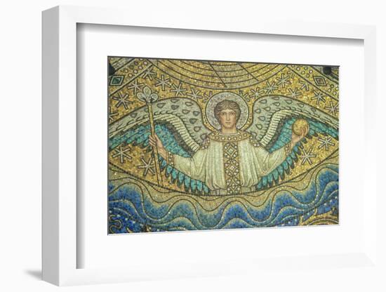 Aachen Cathedral, Mosaic of Arch Angel, Aachen, Germany-Jim Engelbrecht-Framed Photographic Print