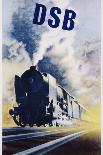 Dsb Danish State Railways Poster-Aage Rasmussen-Stretched Canvas