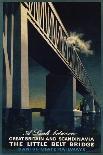 The Little Belt Bridge Poster-Aage Rasmussen-Stretched Canvas