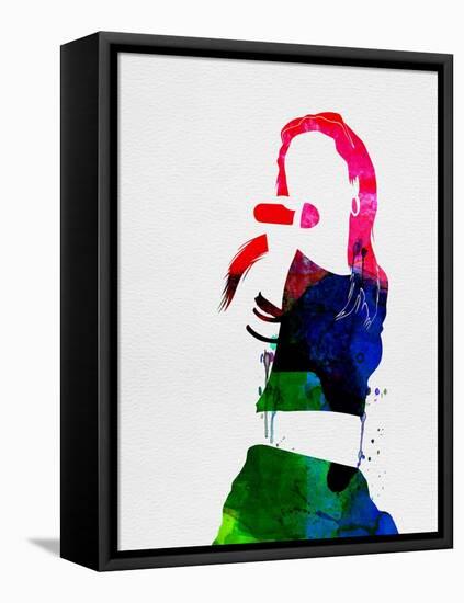 Aaliyah Watercolor-Lana Feldman-Framed Stretched Canvas