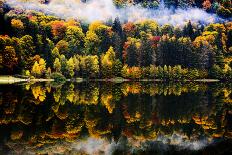 Autumn Landscape in the Mountains - St. Ana's Lake, Romania-aaltair-Photographic Print