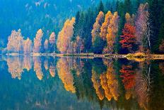 Autumn Landscape in the Mountains - St. Ana's Lake, Romania-aaltair-Photographic Print