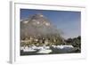 Aappilattoq Village and Mountain-null-Framed Photographic Print