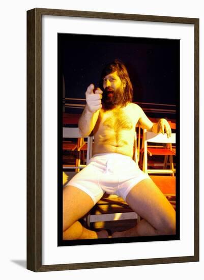 Aaron Barschak at His Edinburgh Fringe Venue July 2003-null-Framed Photographic Print