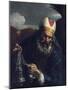 Aaron, High Priest of the Israelites, Holding a Censer-Pier Francesco Mola-Mounted Giclee Print