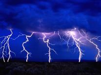Lightning Storm over Prairie-Aaron Horowitz-Photographic Print