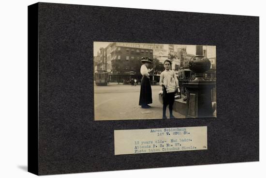 Aaron Seidenbaum, 147 West 60th Street, New York City-Lewis Wickes Hine-Stretched Canvas