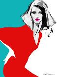 Red Dress-Aasha Ramdeen-Framed Art Print