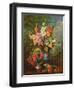 AB/106/2/B Gladioli and Dahlias-Albert Williams-Framed Premium Giclee Print