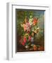 AB/106/2/B Gladioli and Dahlias-Albert Williams-Framed Premium Giclee Print