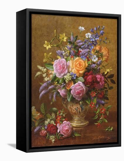 AB/241/2 A Colourful Bunch-Albert Williams-Framed Stretched Canvas