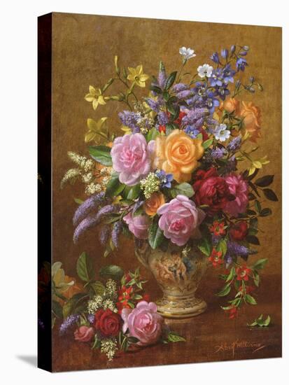 AB/241/2 A Colourful Bunch-Albert Williams-Stretched Canvas