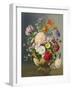 Ab/242 Flower Arrangement in a Porcelain Tureen-Albert Williams-Framed Giclee Print