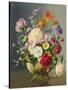 Ab/242 Flower Arrangement in a Porcelain Tureen-Albert Williams-Stretched Canvas