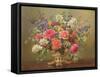 AB/297 An Arrangement of June Flowers-Albert Williams-Framed Stretched Canvas