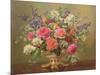 AB/297 An Arrangement of June Flowers-Albert Williams-Mounted Giclee Print