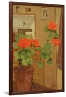 Ab/319 Geraniums in a Studio Corner, 1948-49-Albert Williams-Framed Giclee Print