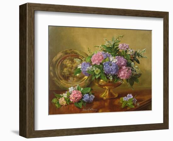 AB2112 Hydrangeas and Lilacs-Albert Williams-Framed Giclee Print