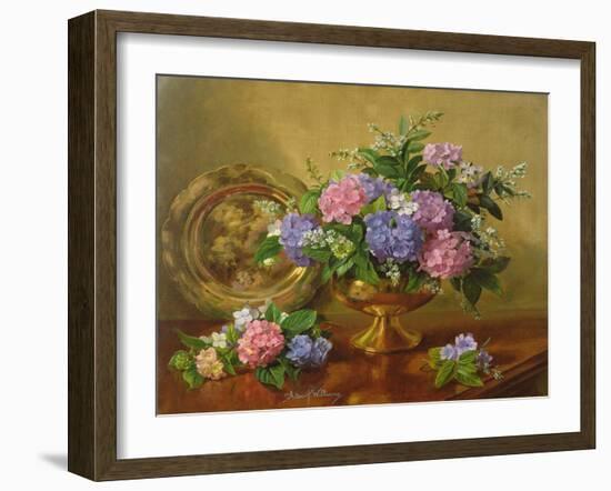 AB2112 Hydrangeas and Lilacs-Albert Williams-Framed Giclee Print