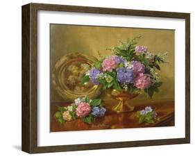 AB2112 Hydrangeas and Lilacs-Albert Williams-Framed Giclee Print