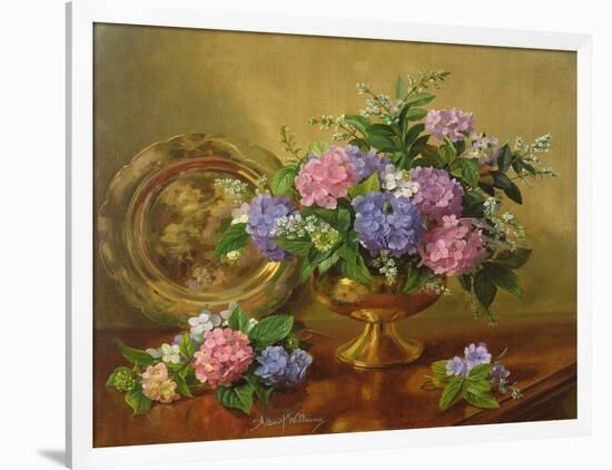 AB2112 Hydrangeas and Lilacs-Albert Williams-Framed Giclee Print