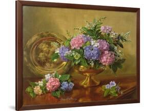 AB2112 Hydrangeas and Lilacs-Albert Williams-Framed Giclee Print