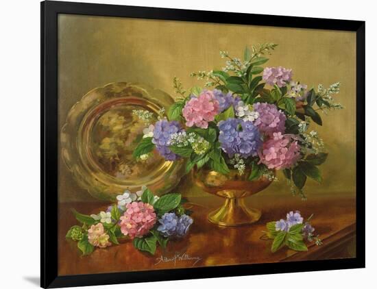 AB2112 Hydrangeas and Lilacs-Albert Williams-Framed Giclee Print