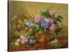 AB2112 Hydrangeas and Lilacs-Albert Williams-Stretched Canvas