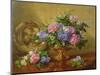 AB2112 Hydrangeas and Lilacs-Albert Williams-Mounted Premium Giclee Print