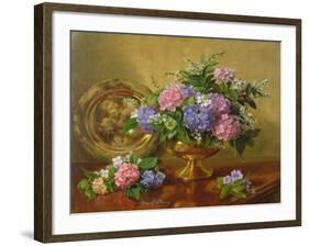 AB2112 Hydrangeas and Lilacs-Albert Williams-Framed Giclee Print