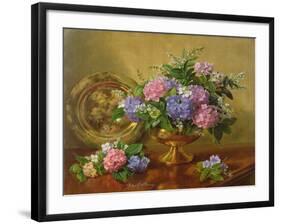 AB2112 Hydrangeas and Lilacs-Albert Williams-Framed Giclee Print