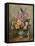 AB250 Still Life of Roses, Lilies and Delphiniums-Albert Williams-Framed Stretched Canvas