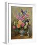 AB250 Still Life of Roses, Lilies and Delphiniums-Albert Williams-Framed Giclee Print