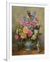 AB250 Still Life of Roses, Lilies and Delphiniums-Albert Williams-Framed Giclee Print