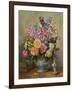 AB250 Still Life of Roses, Lilies and Delphiniums-Albert Williams-Framed Giclee Print