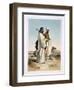 Ababda, Nomads, Eastern Thebaid Desert, Valley of the Nile, Engraved by Freeman, c.1848-Achille-Constant-Théodore-Émile Prisse d'Avennes-Framed Giclee Print