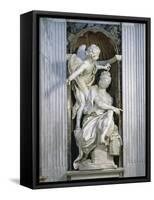 Abacuc and the Angel-Giovanni Lorenzo Bernini-Framed Stretched Canvas