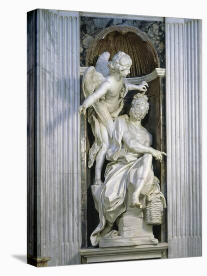 Abacuc and the Angel-Giovanni Lorenzo Bernini-Stretched Canvas