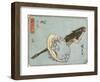 Abalone and Flathead, 1830-1844-Utagawa Hiroshige-Framed Giclee Print
