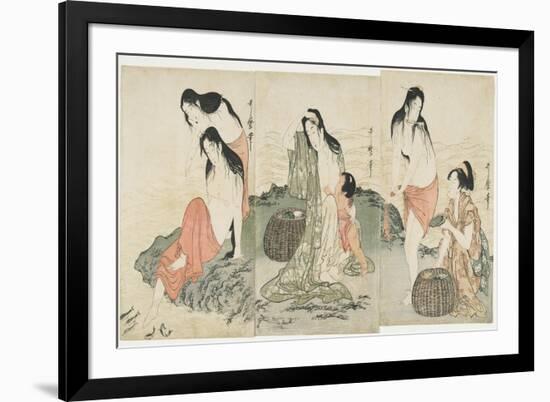 Abalone Divers, 1797-1798-Kitagawa Utamaro-Framed Giclee Print