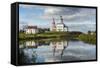 Abandonded Church Reflecting in the Kamenka River in the UNESCO World Heritage Site-Michael Runkel-Framed Stretched Canvas