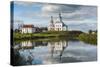 Abandonded Church Reflecting in the Kamenka River in the UNESCO World Heritage Site-Michael Runkel-Stretched Canvas