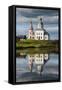 Abandonded Church Reflecting in the Kamenka River in the UNESCO World Heritage Site-Michael Runkel-Framed Stretched Canvas