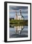 Abandonded Church Reflecting in the Kamenka River in the UNESCO World Heritage Site-Michael Runkel-Framed Photographic Print