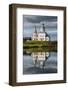 Abandonded Church Reflecting in the Kamenka River in the UNESCO World Heritage Site-Michael Runkel-Framed Photographic Print