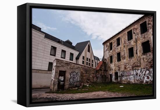 Abandoned and Ruined Buildings-dabldy-Framed Stretched Canvas