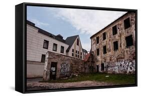 Abandoned and Ruined Buildings-dabldy-Framed Stretched Canvas